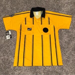 Official Sports Unisex International USSF Referee Soccer Polo Jersey Medium NWT